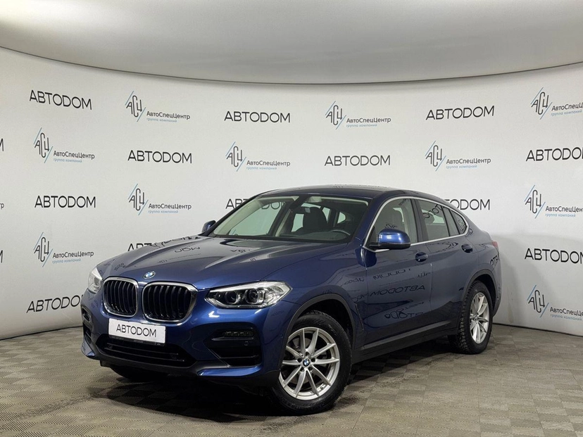 Автомобиль BMW X4 II поколение (G02) 2.0 AT 4WD (184 л.с.) Lifestyle Синий 2020 с пробегом 31 999 км
