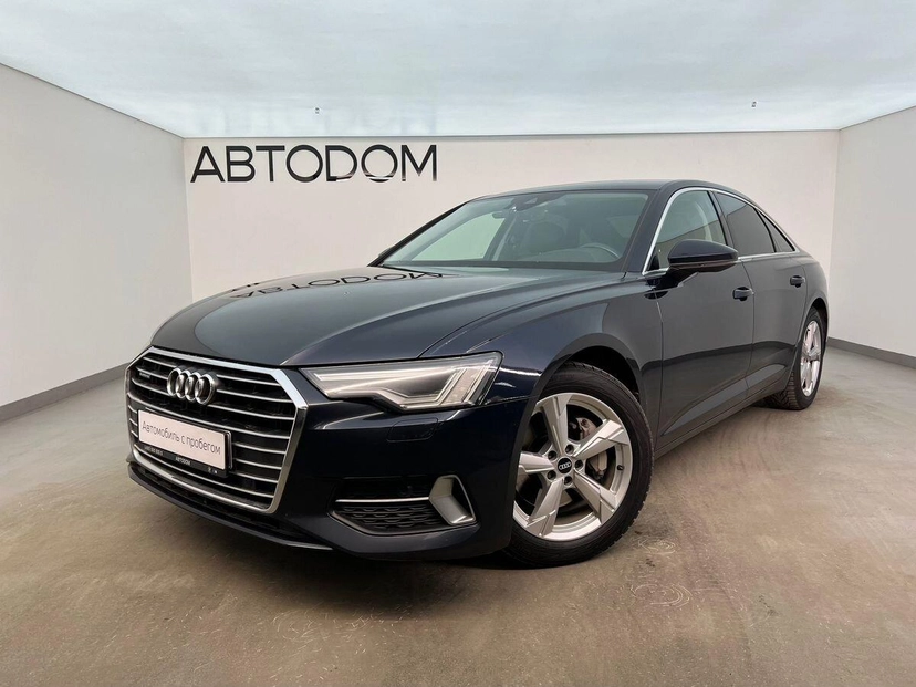 Автомобиль Audi A6 V поколение (C8) 2.0 AMT 4WD (245 л.с.) Sport Синий 2021 с пробегом 96 411 км