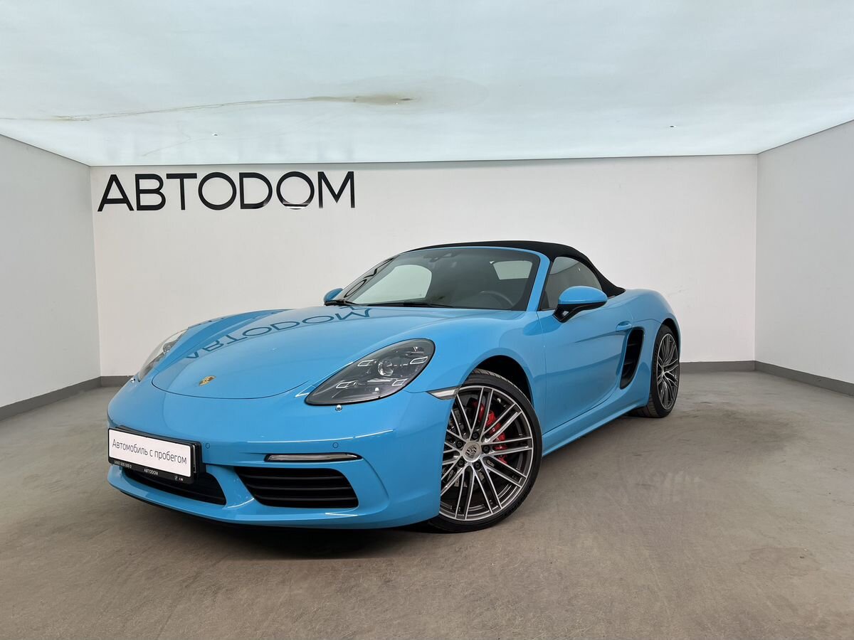 Porsche Boxster IV поколение (982) S 2.5 AMT (350 л.с.) Base Синий 2019 с пробегом 18 500 км