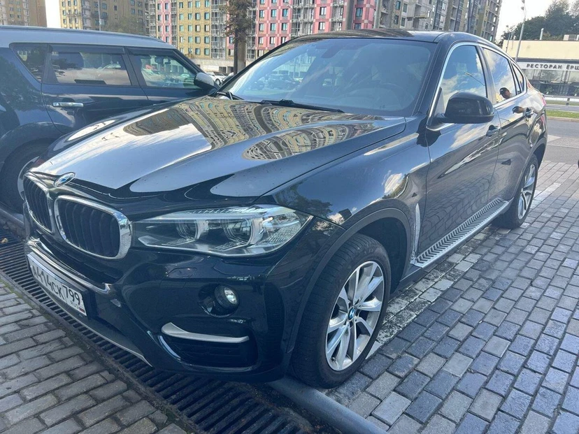 BMW X6 II поколение (F16) 3.0d AT 4WD (249 л.с.) Business Чёрный 2019 с пробегом 102 000 км