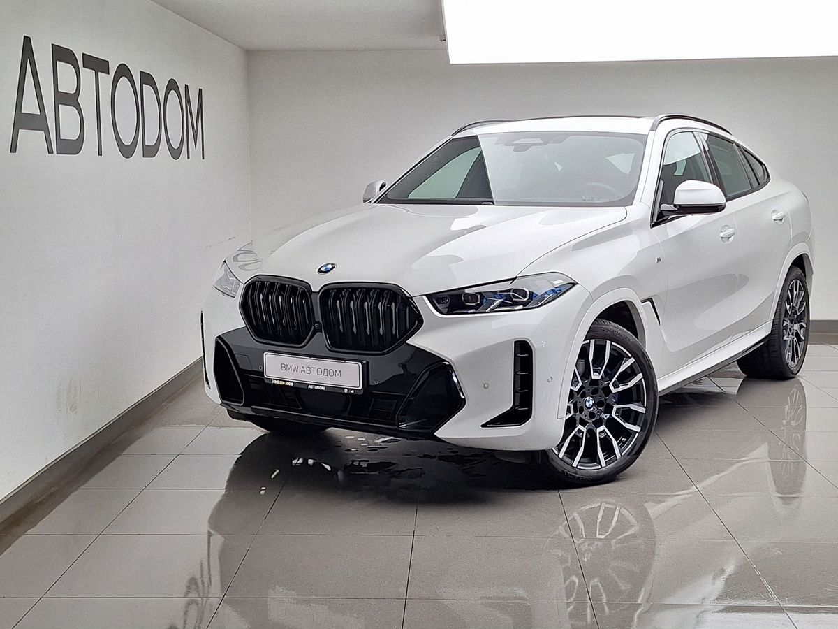 BMW X6 III (G06) [рестайлинг] 3.0 AT 4WD (381 л.с.) Base Белый 2023 с пробегом 28 800 км