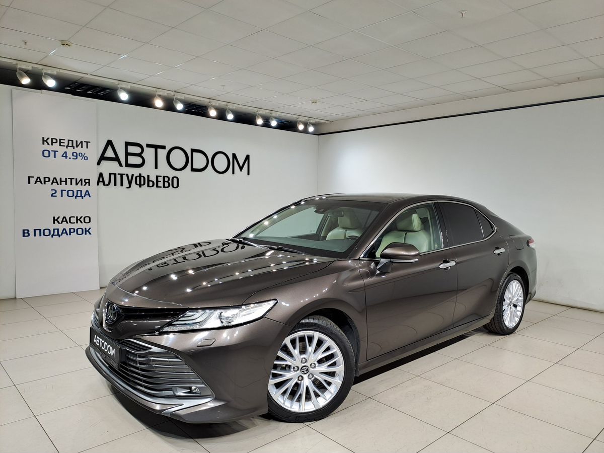Toyota Camry VIII поколение (XV70) 2.5 AT (181 л.с.) Элеганс Safety Коричневый 2018 с пробегом 92 908 км