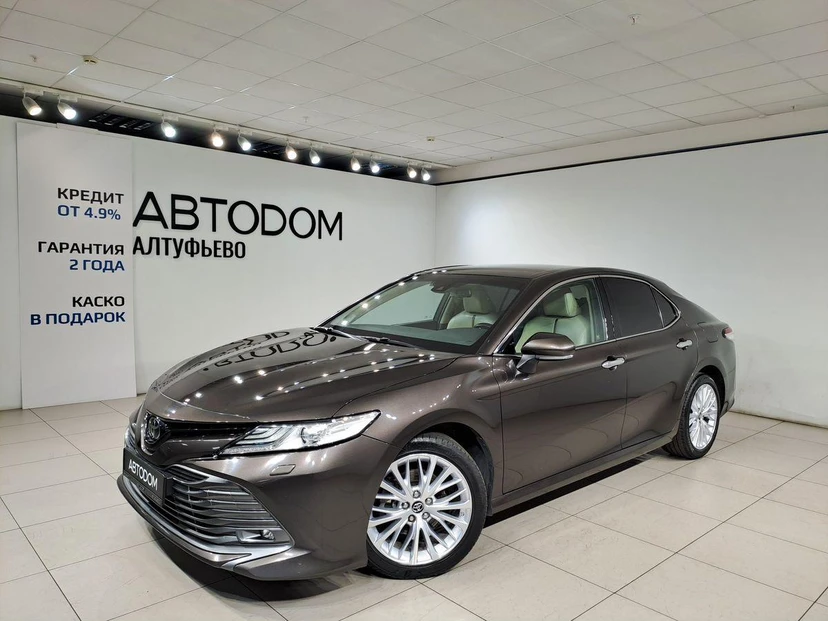 Toyota Camry VIII поколение (XV70) 2.5 AT (181 л.с.) Элеганс Safety Коричневый 2018 с пробегом 92 908 км