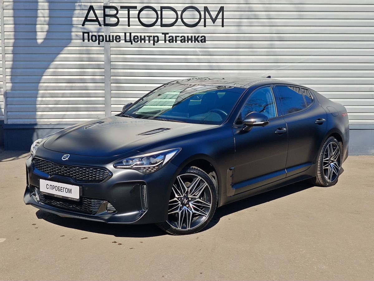Автомобиль Kia Stinger I [рестайлинг] 2.0 AT 4WD (247 л.с.) GT Line Чёрный 2021 с пробегом 44 771 км