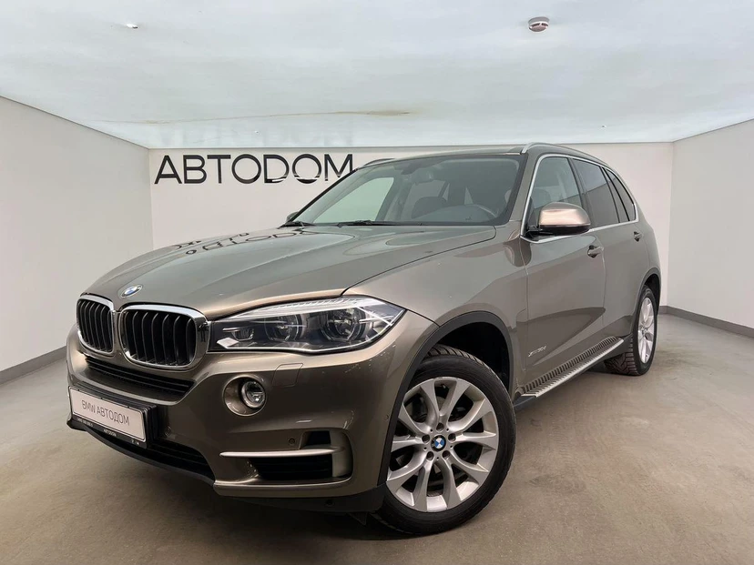 Автомобиль BMW X5 III поколение (F15) 3.0d AT 4WD (249 л.с.) Luxury Коричневый 2017 с пробегом 93 200 км