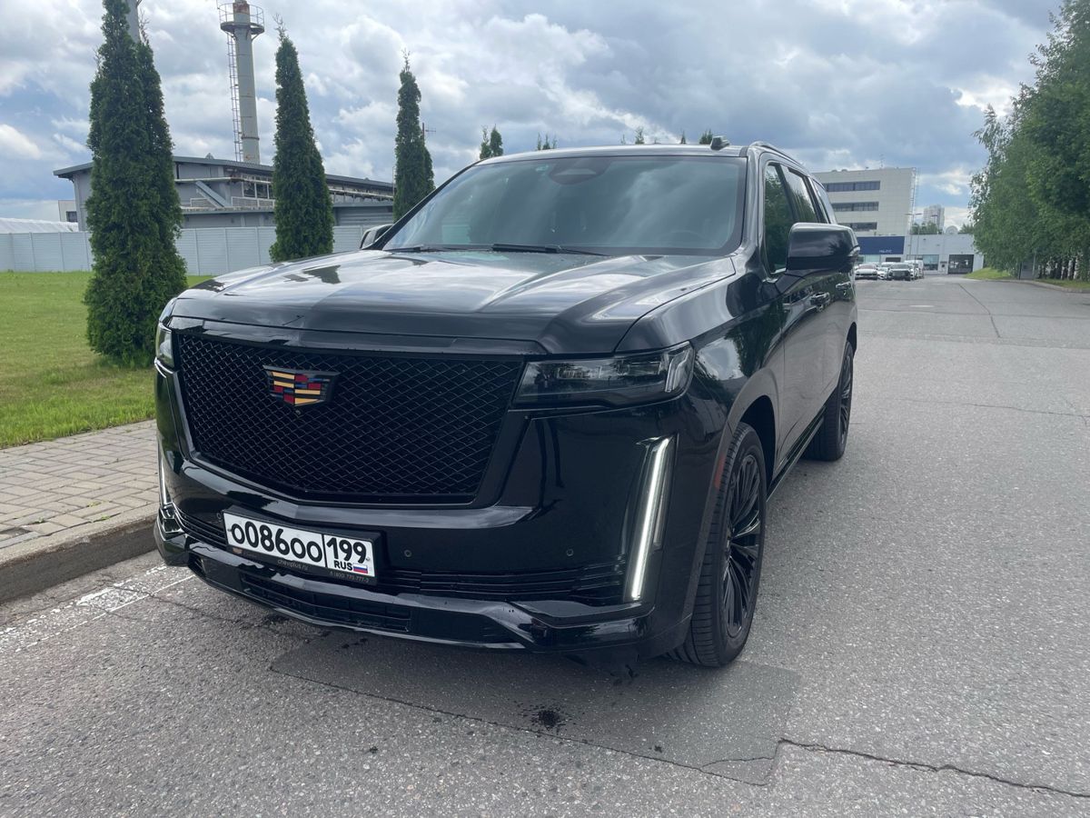Cadillac Escalade V поколение 6.2 AT 4WD (416 л.с.) Sport Platinum Чёрный 2021 с пробегом 58 490 км
