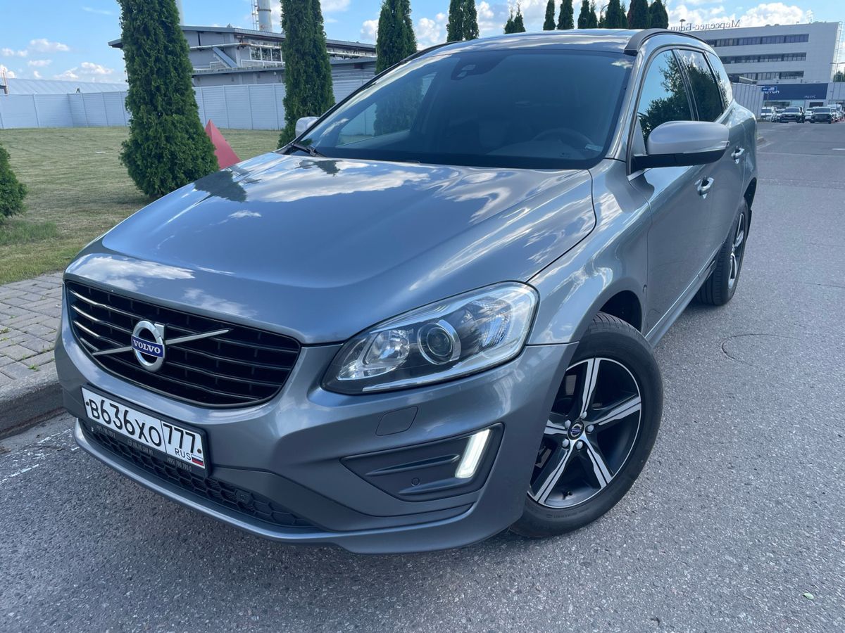 Volvo XC60 I [рестайлинг] 2.0 AT 4WD (245 л.с.) R-Design Серебристый 2017 с пробегом 76 388 км