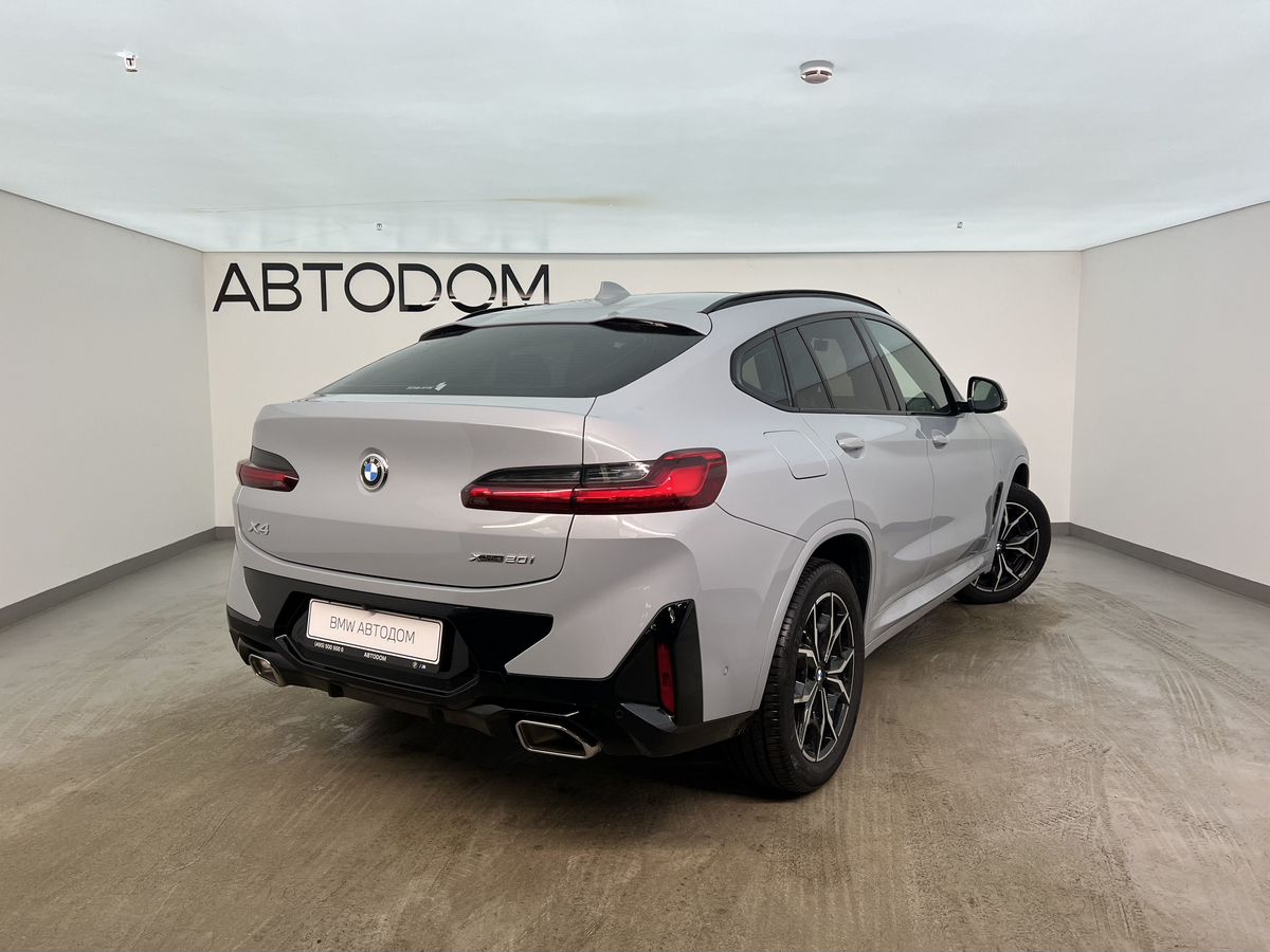 Автомобиль BMW X4 II (G02) [рестайлинг] 2.0 AT 4WD (184 л.с.) M Sport Pure Серый 2024 с пробегом 6 303 км