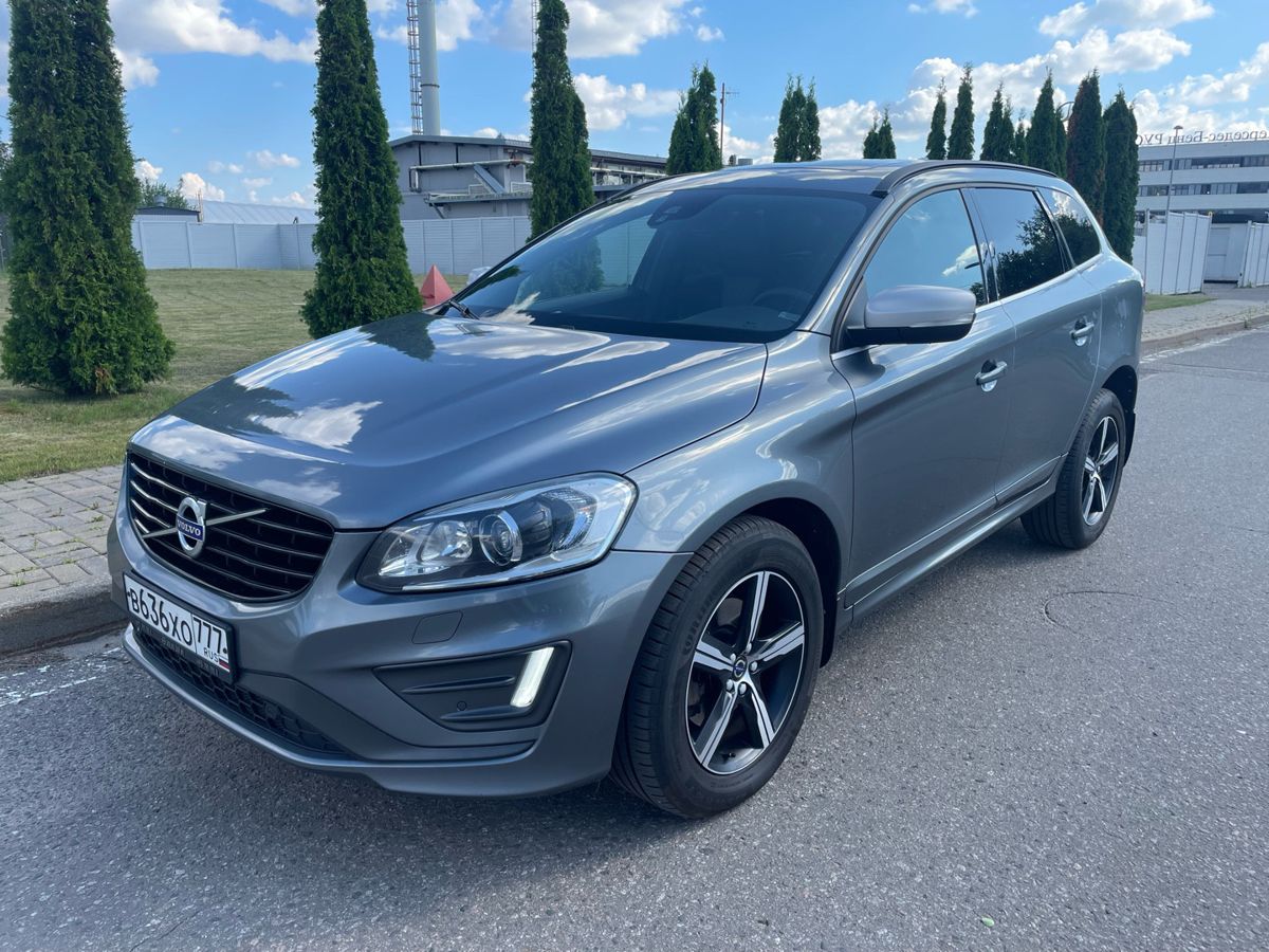 Volvo XC60 I [рестайлинг] 2.0 AT 4WD (245 л.с.) R-Design Серебристый 2017 с пробегом 76 388 км
