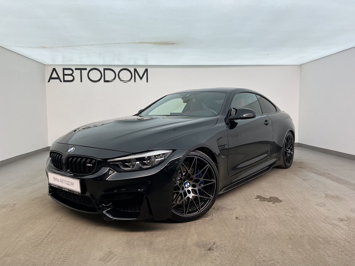 Автомобиль BMW M4 I (F82/F83) [рестайлинг] 3.0 AMT (450 л.с.) Competition Чёрный 2019 с пробегом 28 625 км