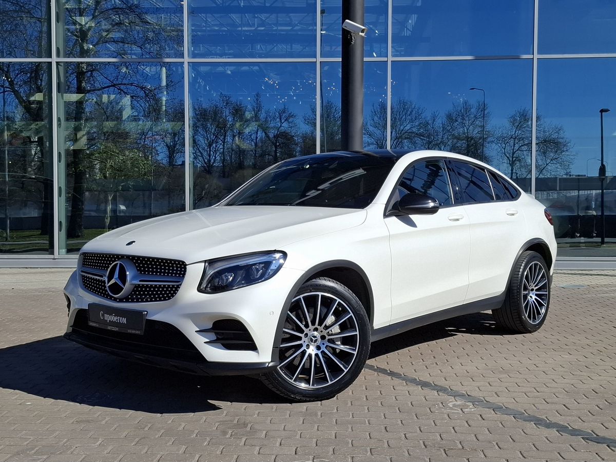 Автомобиль Mercedes-Benz GLC coupe I поколение (C253) 250 2.1d AT 4Matic (204 л.с.) Sport Белый 2018 с пробегом 111 842 км
