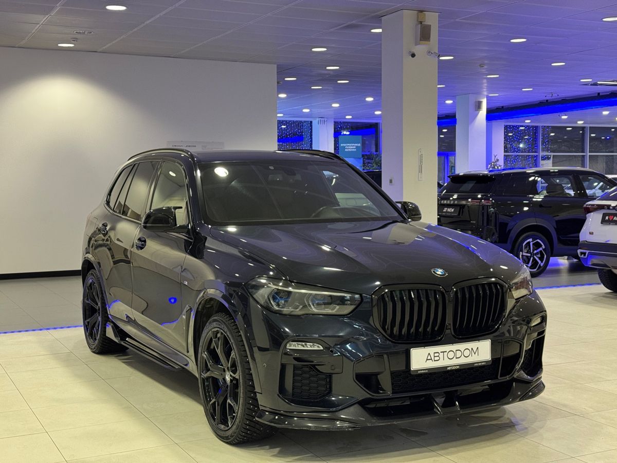 Автомобиль BMW X5 IV поколение (G05) 3.0 AT 4WD (340 л.с.) M Sport Чёрный 2021 с пробегом 98 574 км
