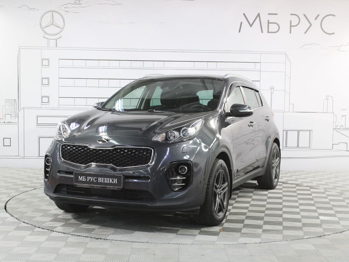 Автомобиль Kia Sportage IV поколение 2.0 AT 4WD (150 л.с.) Premium Серый 2016 с пробегом 111 840 км