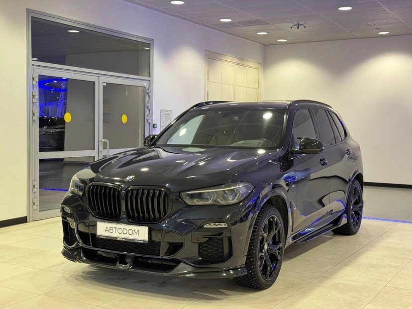 Автомобиль BMW X5 IV поколение (G05) 3.0 AT 4WD (340 л.с.) M Sport Чёрный 2021 с пробегом 98 574 км