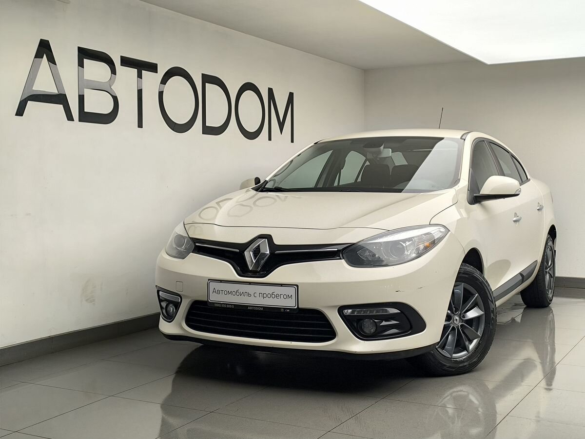 Renault Fluence I [рестайлинг] 1.6 CVT (114 л.с.) Expression Белый 2013 с пробегом 128 965 км