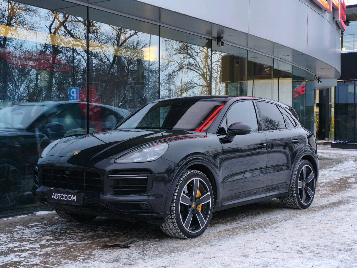 Автомобиль Porsche Cayenne III поколение Turbo 4.0 AT 4WD (550 л.с.) Turbo Чёрный 2019 с пробегом 79 473 км