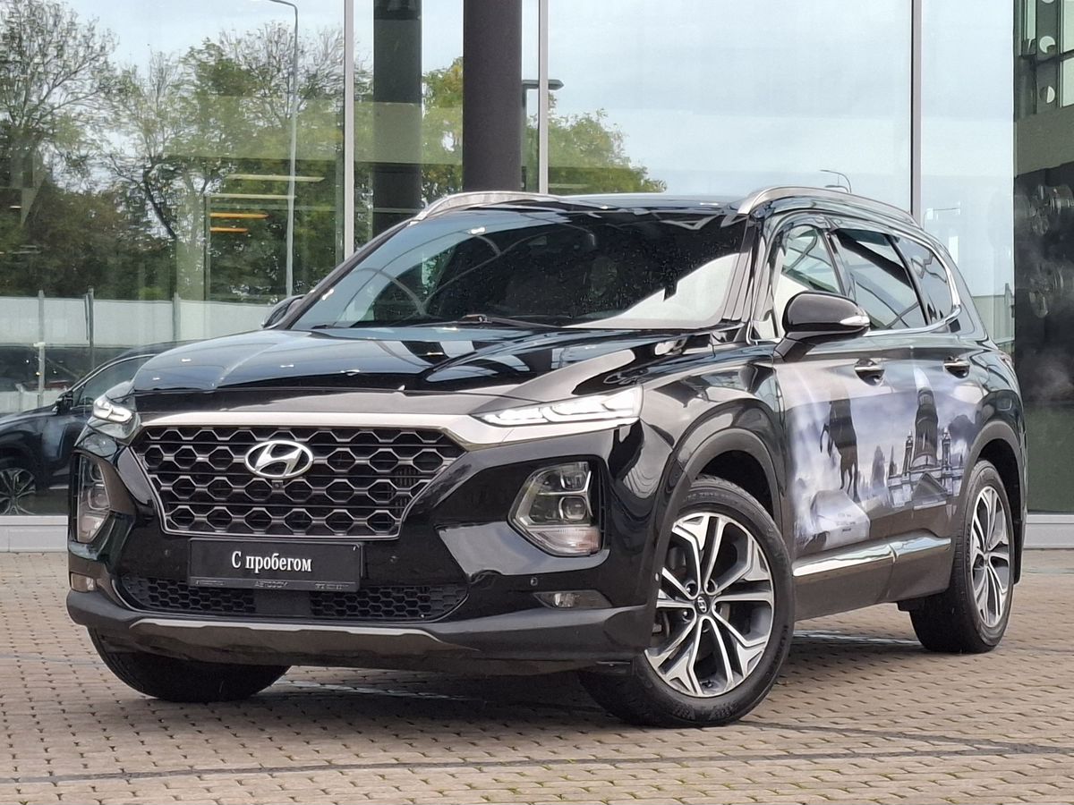 Hyundai Santa Fe IV поколение (TM) 2.2d AT 4WD (200 л.с.) Black&Brown Чёрный 2019 с пробегом 168 292 км