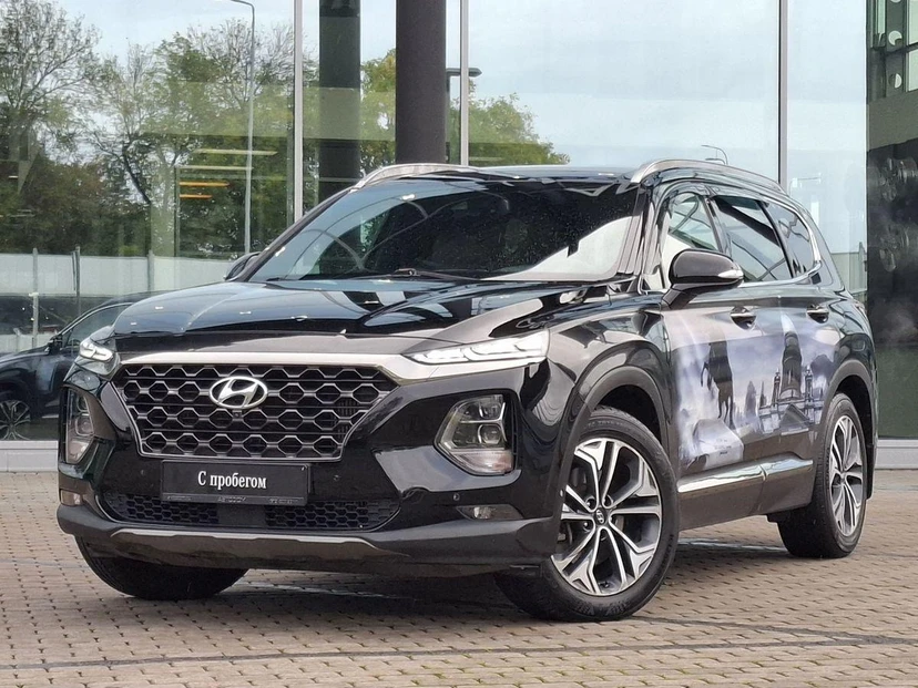 Hyundai Santa Fe IV поколение (TM) 2.2d AT 4WD (200 л.с.) Black&Brown Чёрный 2019 с пробегом 168 292 км