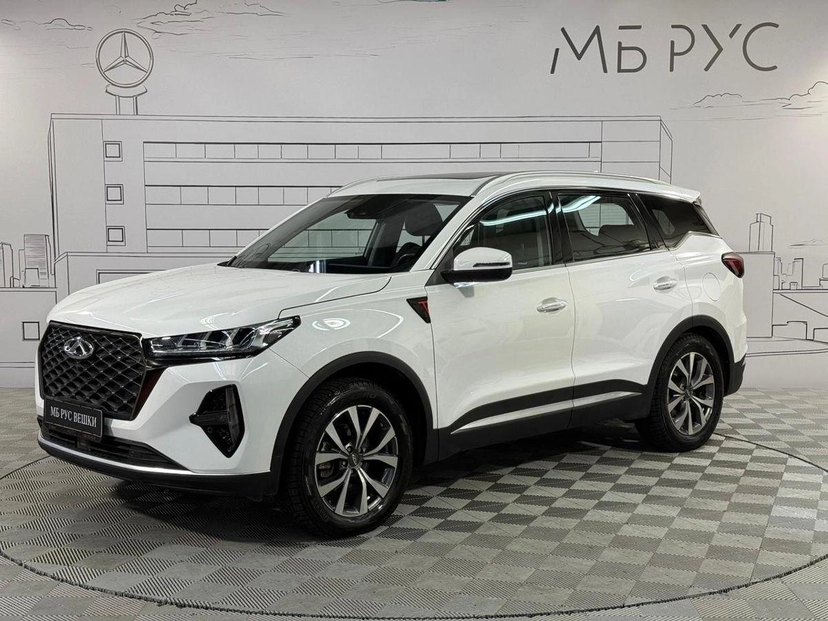 Автомобиль CHERY Tiggo 7 Pro Max I поколение 1.5 CVT (147 л.с.) Ultimate Белый 2022 с пробегом 29 000 км