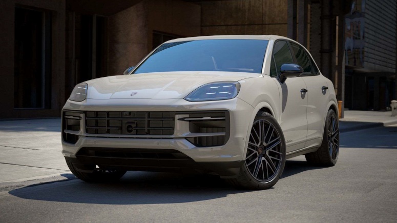 Автомобиль Porsche Cayenne III [рестайлинг] 3.0 AT 4WD (353 л.с.) Black Edition Серый 2025 