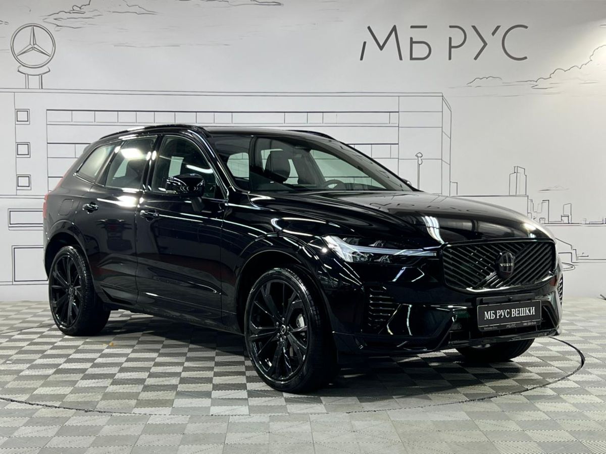 Автомобиль Volvo XC60 II [рестайлинг] 2.0 AT 4WD (249 л.с.) Inscription Чёрный 2025 с пробегом 50 км
