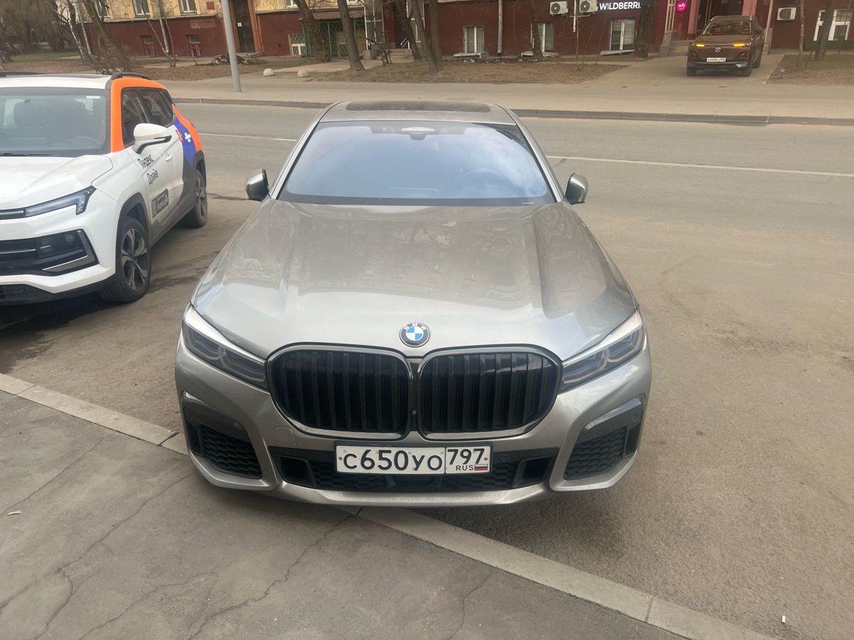 Автомобиль BMW 7 серии VI (G11/G12) [рестайлинг] 750 3.0d AT 4WD (400 л.с.) M Sport Pro Серый 2019 с пробегом 124 866 км