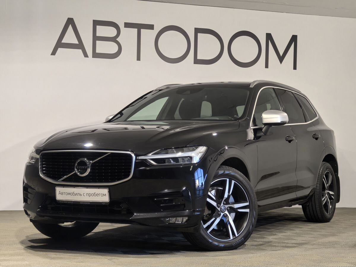 Volvo XC60 II поколение 2.0d AT 4WD (190 л.с.) R-Design Чёрный 2018 с пробегом 96 280 км