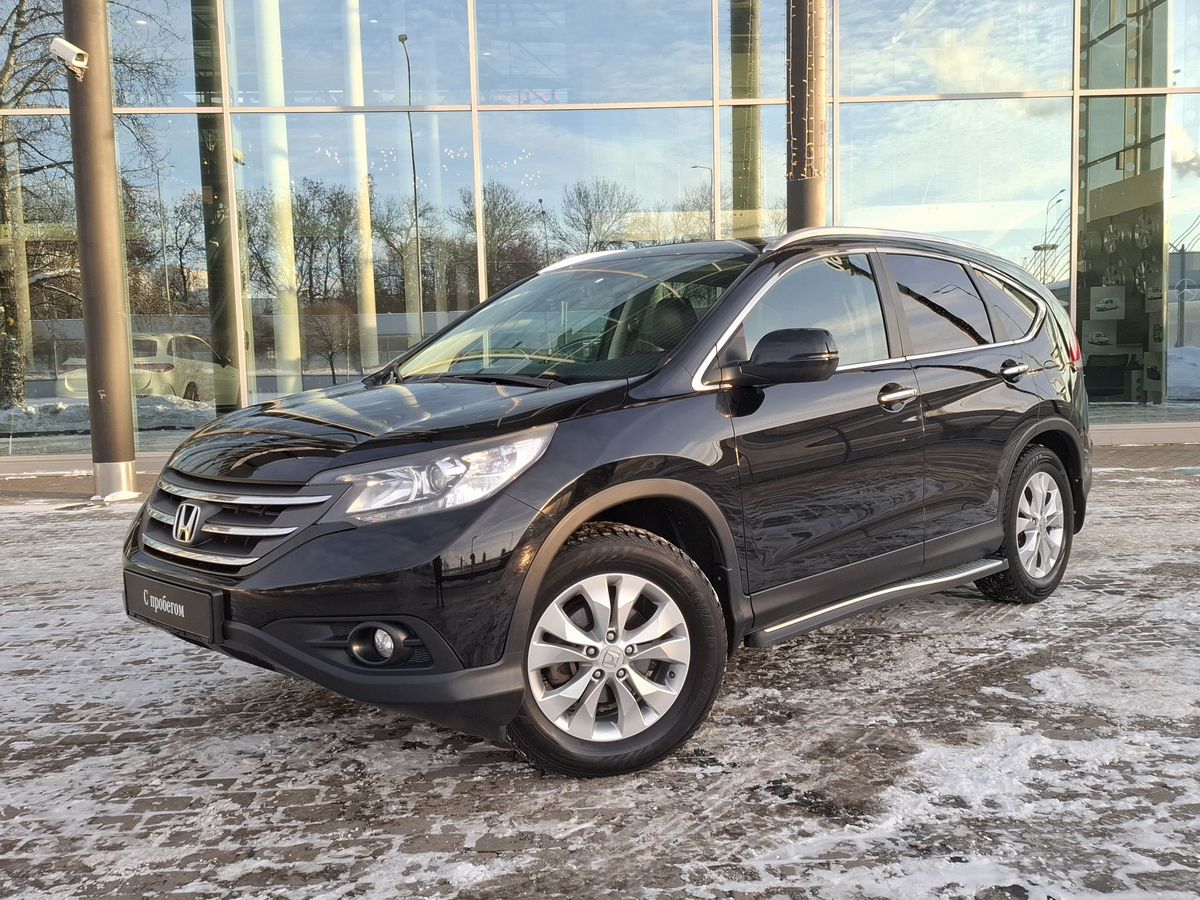 Автомобиль Honda CR-V IV поколение 2.4 AT 4WD (190 л.с.) Executive Чёрный 2013 с пробегом 193 086 км