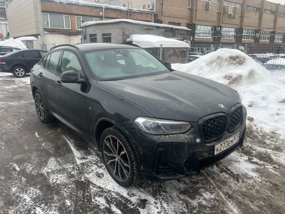 Автомобиль BMW X4 II (G02) [рестайлинг] 2.0 AT 4WD (184 л.с.) M Sport Pure Чёрный 2023 с пробегом 41 208 км