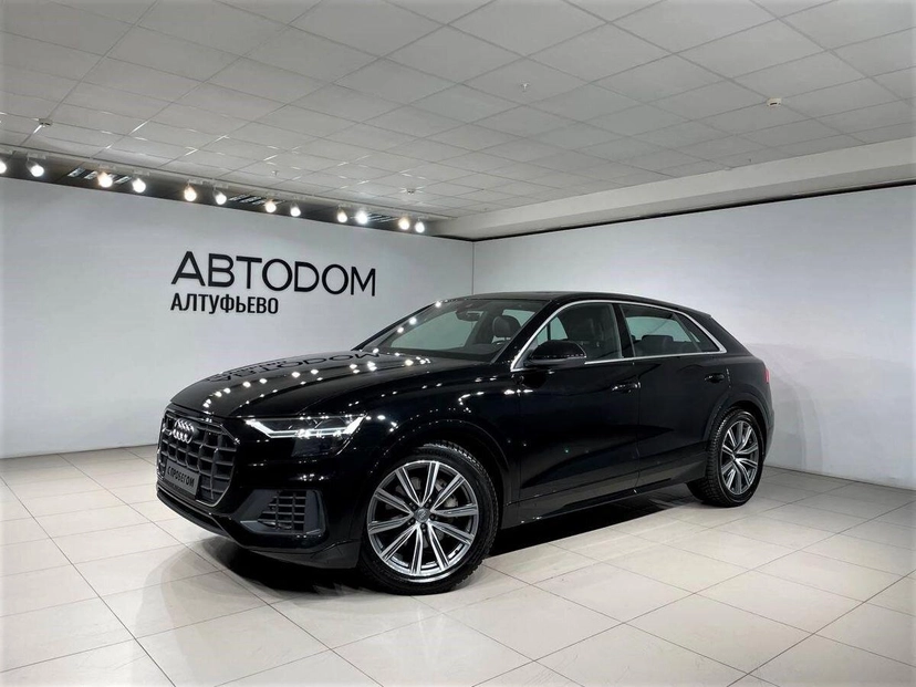 Автомобиль Audi Q8 I поколение 3.0d AT 4WD (286 л.с.) Импорт Чёрный 2018 с пробегом 88 024 км
