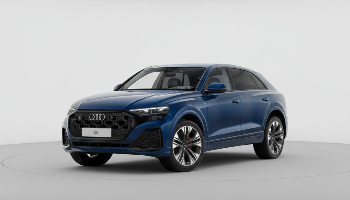 Автомобиль Audi Q8 I (4M) [рестайлинг] 3.0d AT 4WD (249 л.с.) 45 TDI Синий  