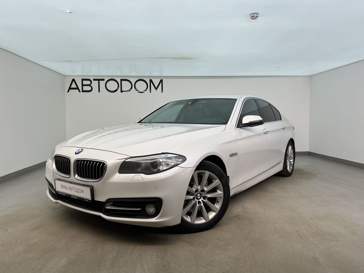 Автомобиль BMW 5 серии VI (F07/F10/F11) [рестайлинг] 530 3.0d AT 4WD (258 л.с.) Luxury Локальная сборка Белый 2014 с пробегом 243 563 км