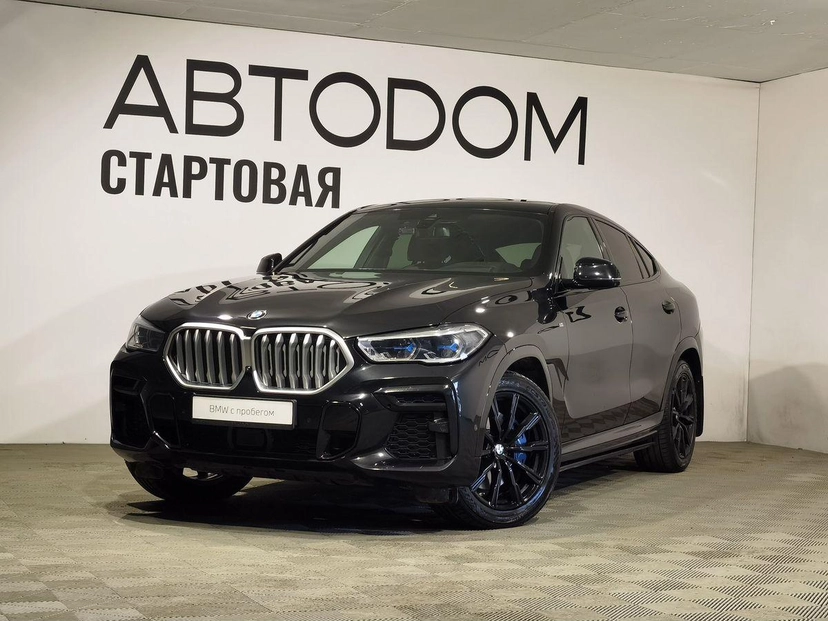 Автомобиль BMW X6 III поколение (G06) 3.0d AT 4WD (249 л.с.) M Sport Plus Чёрный 2021 с пробегом 50 000 км