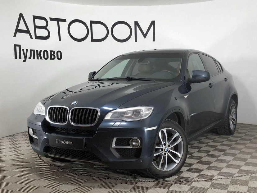 Автомобиль BMW X6 I (E71) [рестайлинг] 3.0d AT 4WD (245 л.с.) Base Синий 2014 с пробегом 153 300 км
