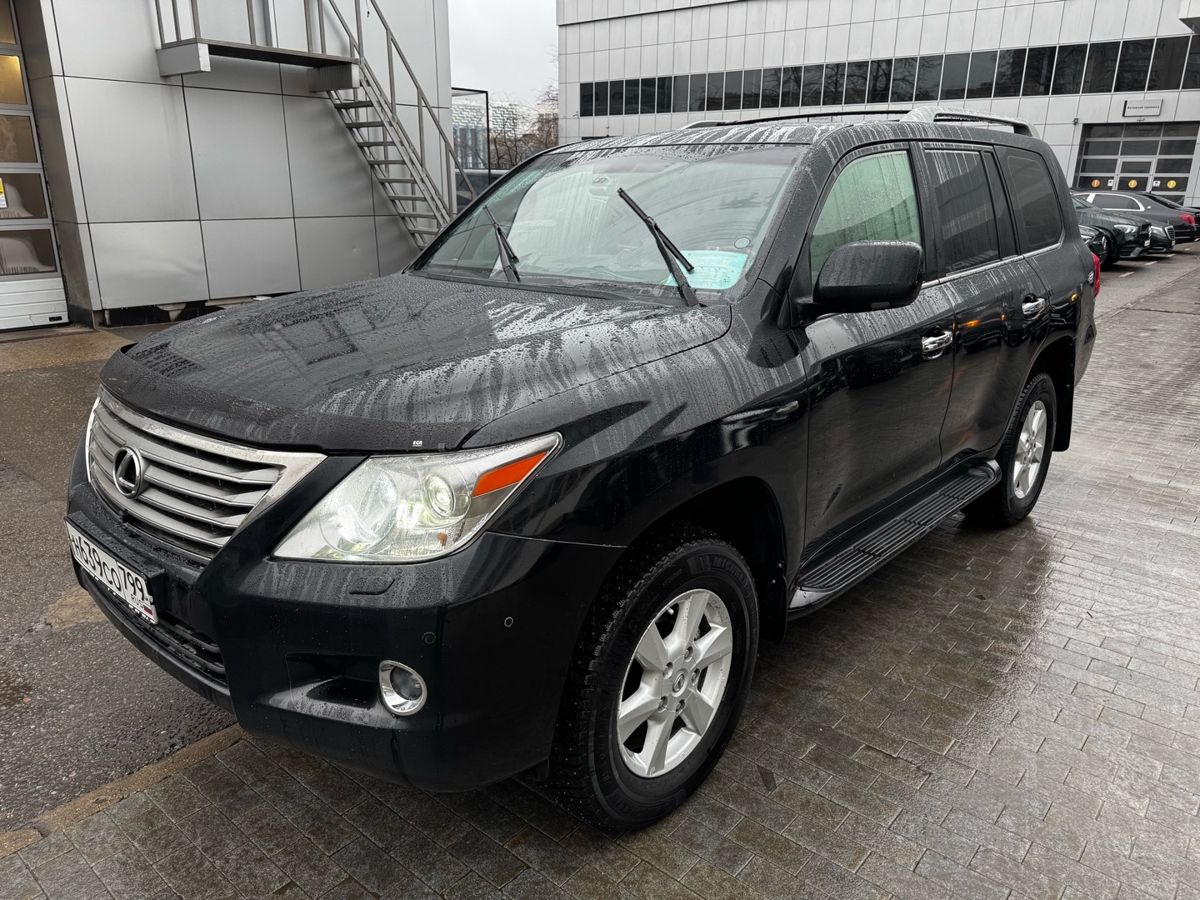 Автомобиль Lexus LX III поколение 570 5.7 AT 4WD (367 л.с.) Base Чёрный 2008 с пробегом 264 303 км