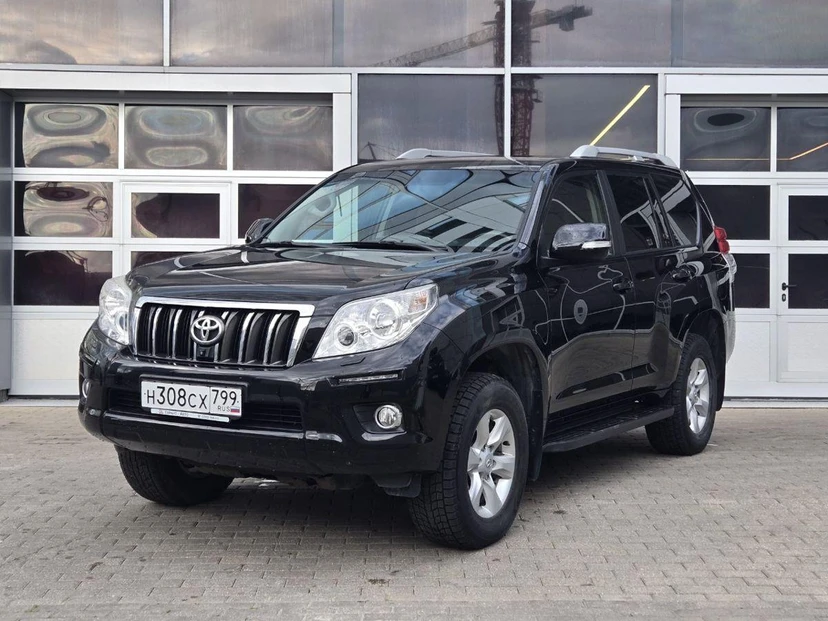 Toyota Land Cruiser Prado IV поколение (J150) 4.0 AT 4WD (282 л.с.) Престиж Чёрный 2013 с пробегом 105 558 км