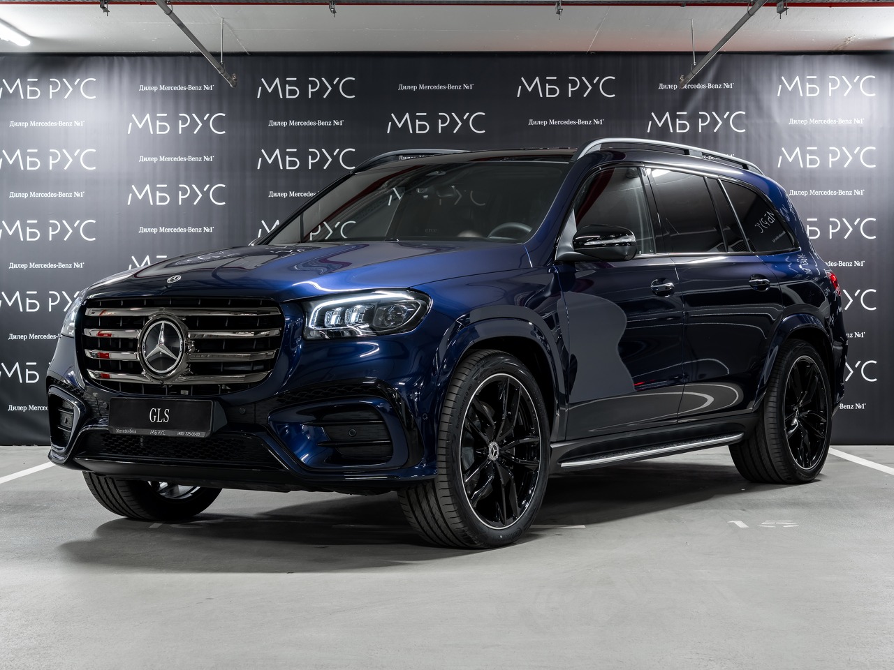 Автомобиль Mercedes-Benz GLS II (X167) [рестайлинг] 450 3.0 AT 4Matic (381 л.с.) Base Синий 2025 