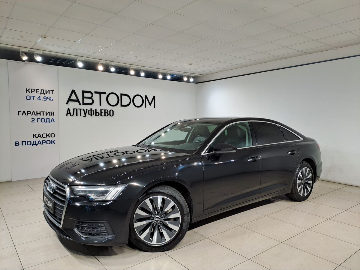 Автомобиль Audi A6 V поколение (C8) 2.0 AMT 4WD (245 л.с.) 45 TFSI quattro S tronic Чёрный 2020 с пробегом 100 000 км