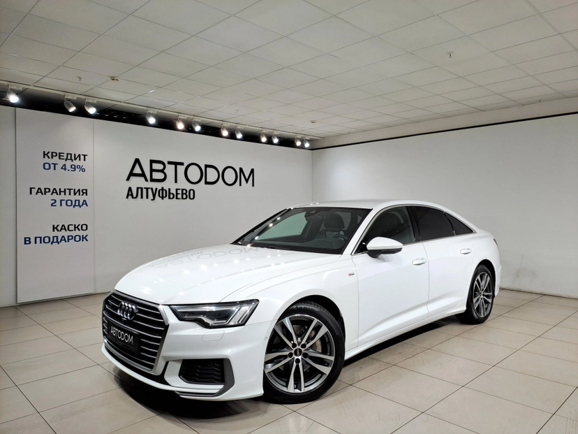 Автомобиль Audi A6 V поколение (C8) 2.0 AMT 4WD (245 л.с.) 45 TFSI quattro S tronic Белый 2022 с пробегом 185 500 км