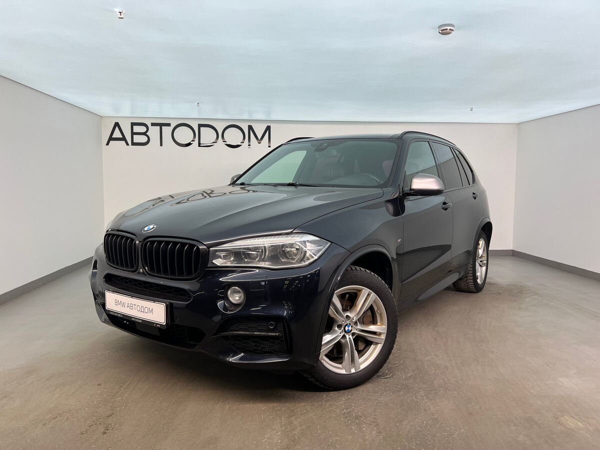 Автомобиль BMW X5 III поколение (F15) M50 3.0d AT 4WD (381 л.с.) Base Чёрный 2016 с пробегом 332 897 км