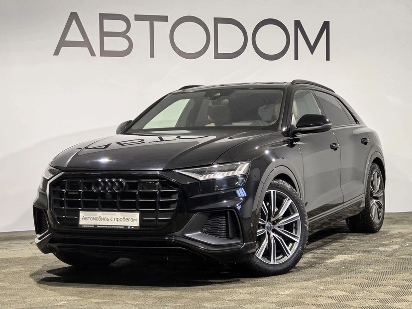 Автомобиль Audi Q8 I поколение (4M) 3.0d AT 4WD (249 л.с.) Design Чёрный 2021 с пробегом 56 656 км