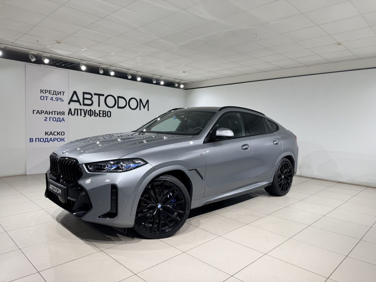 BMW X6 III (G06) [рестайлинг] 3.0 AT 4WD (381 л.с.) Base Серый 2025 с пробегом 7 900 км
