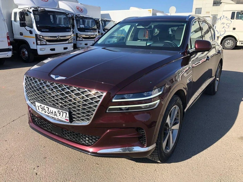 Автомобиль Genesis GV80 I поколение 3.0d AT 4WD (249 л.с.) Premium + Comfort Красный 2021 с пробегом 40 826 км