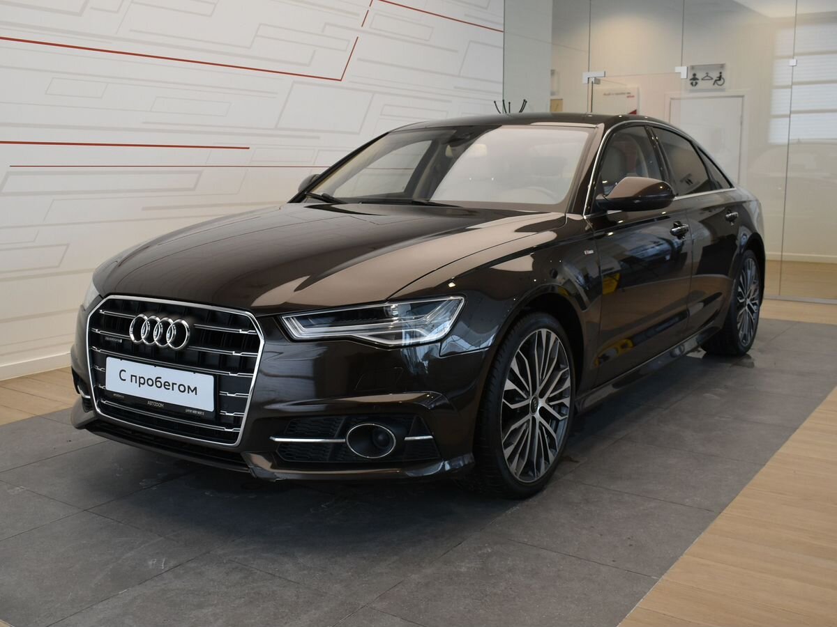Автомобиль Audi A6 IV (C7) [рестайлинг] 2.0d AMT 4WD (190 л.с.) Base Коричневый 2018 с пробегом 113 100 км