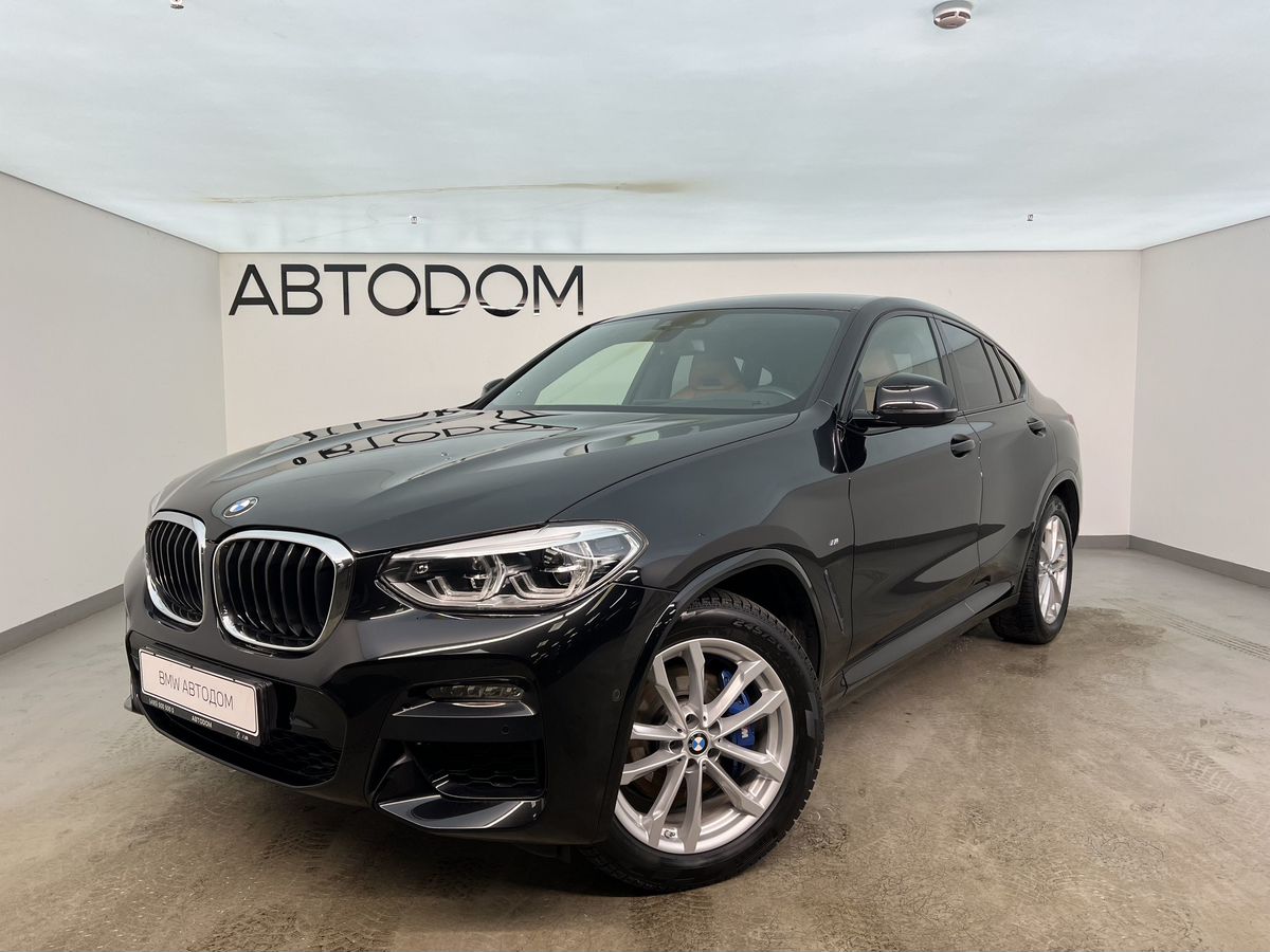 Автомобиль BMW X4 II поколение (G02) 3.0d AT 4WD (249 л.с.) M Sport Чёрный 2020 с пробегом 36 970 км