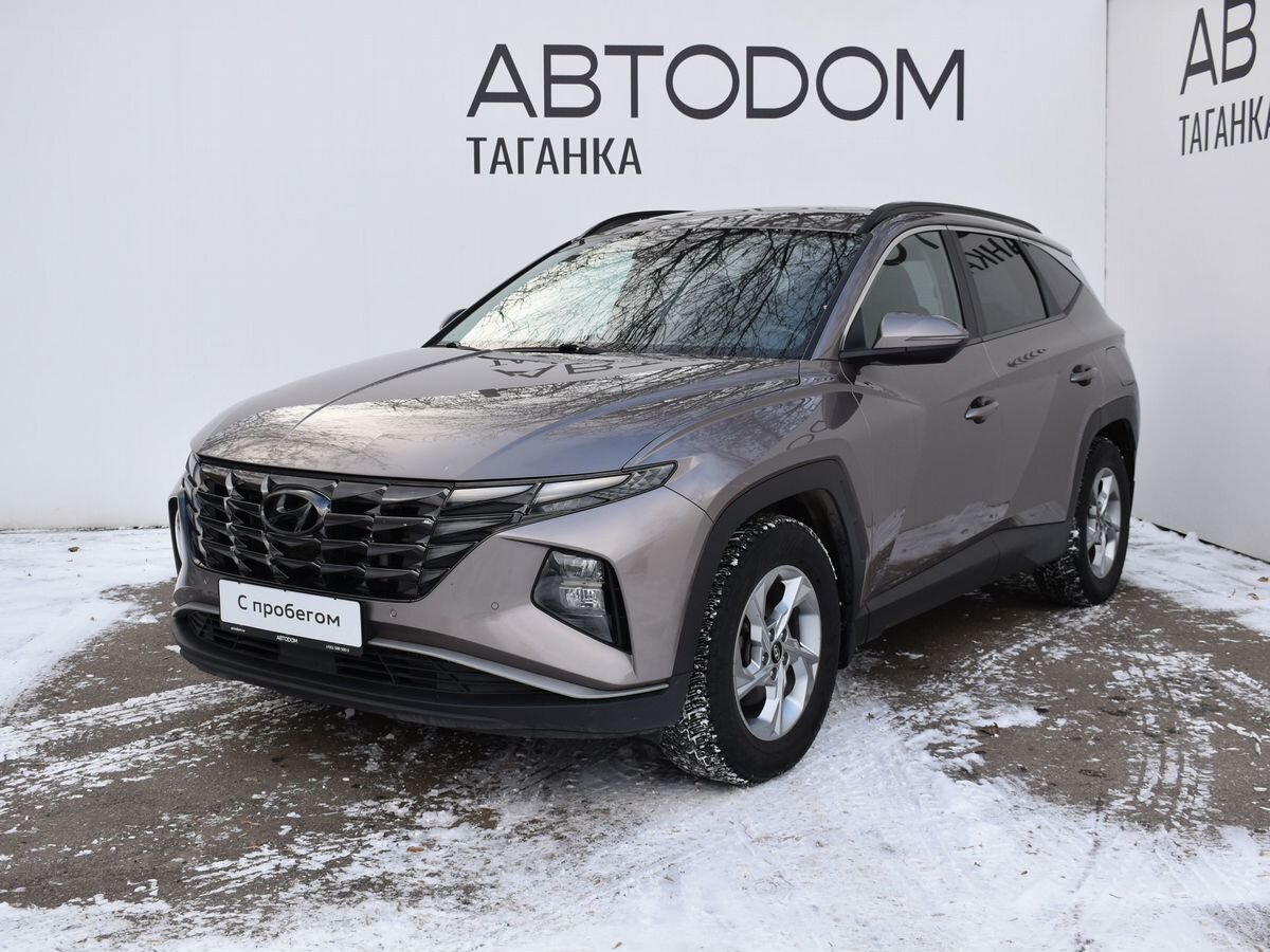 Автомобиль Hyundai Tucson IV поколение 2.0d AT 4WD (186 л.с.) Lifestyle + Smart Sense Серый 2021 с пробегом 126 000 км