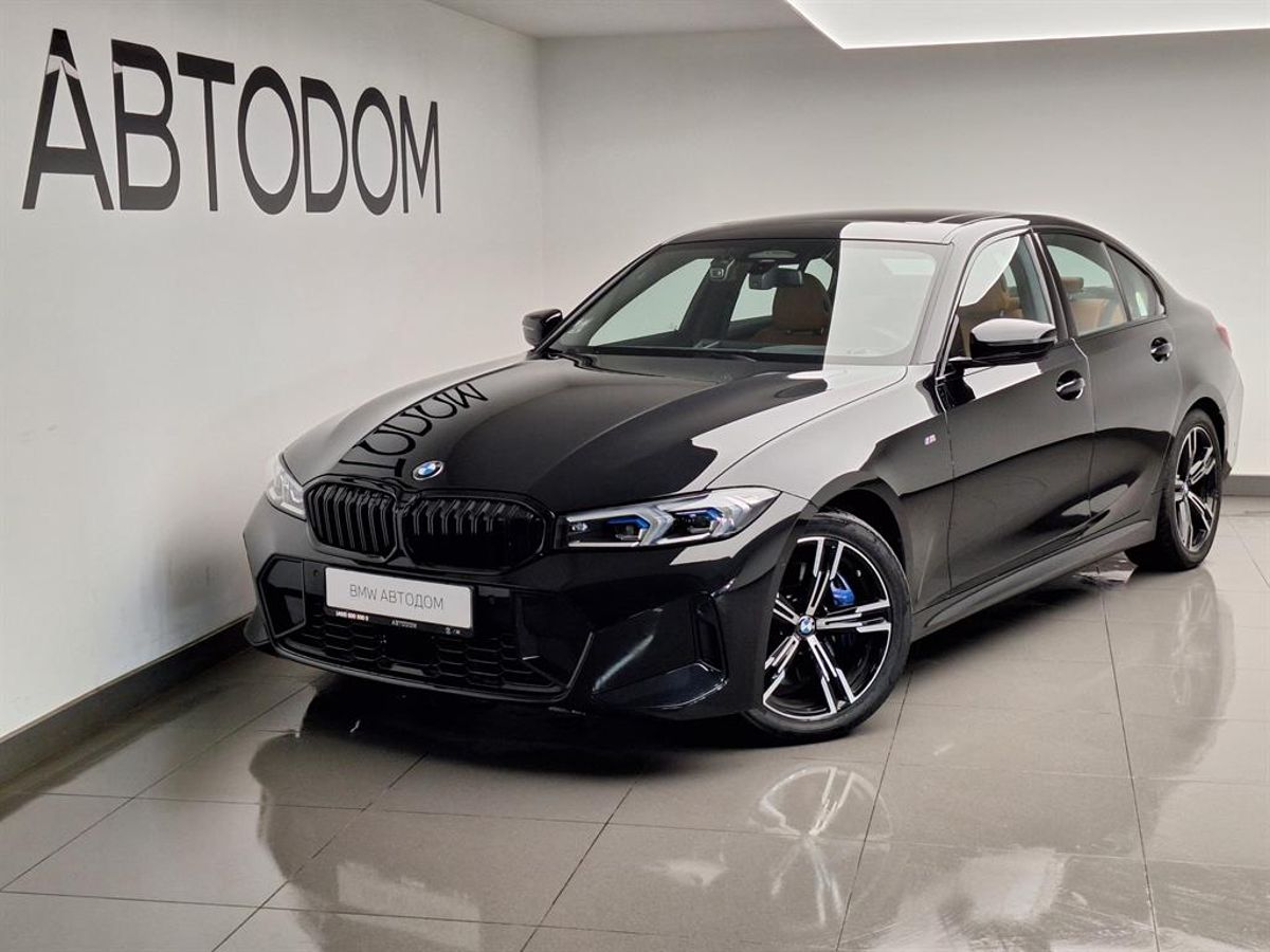 Автомобиль BMW 3 серии VII (G20/G21/G28) [рестайлинг] 2.0 AT (184 л.с.) M Sport Чёрный 2024 с пробегом 5 500 км