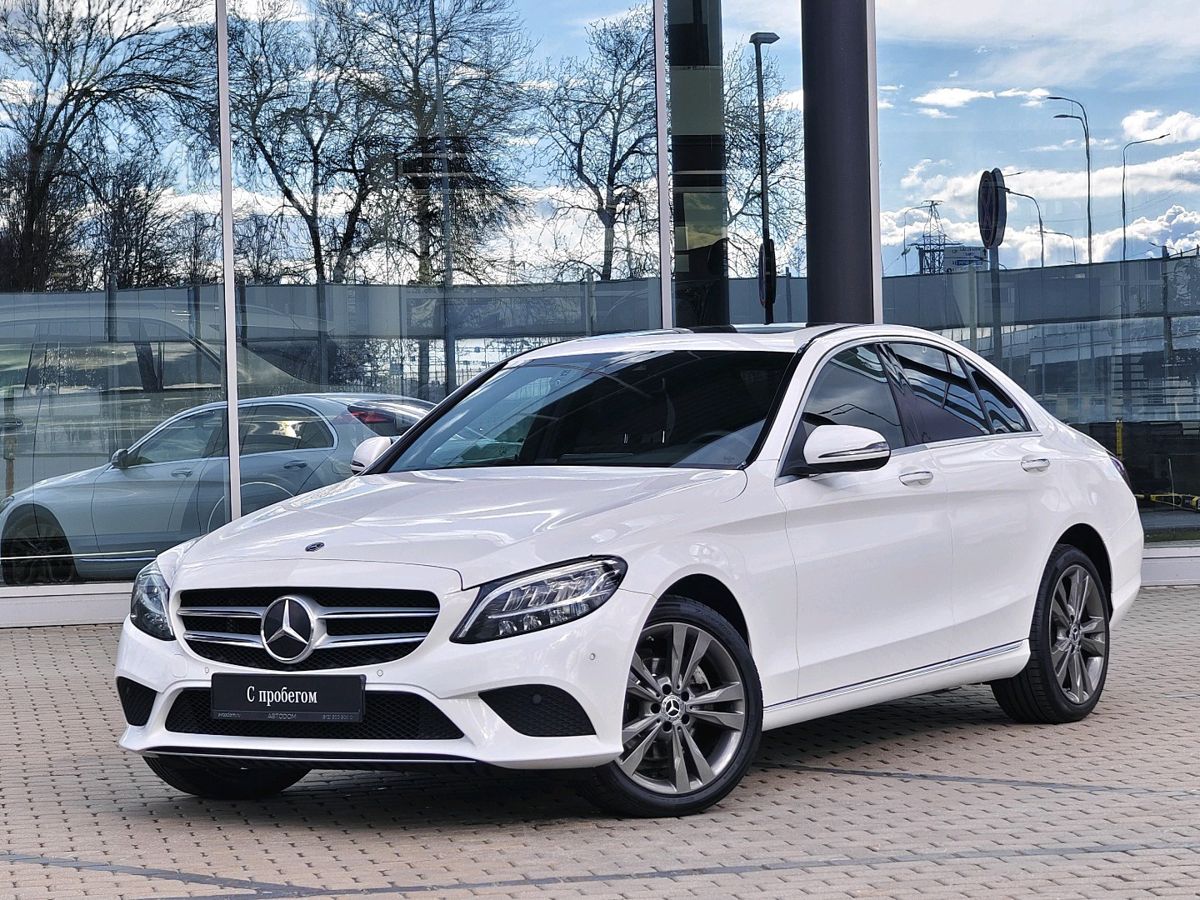 Mercedes-Benz C-Класс IV (W205/S205/C205) [рестайлинг] 220 2.0d AT 4Matic (194 л.с.) Base Белый 2020 с пробегом 69 491 км