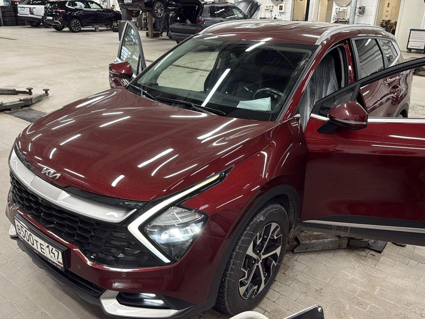 Автомобиль Kia Sportage V поколение 2.5 AT 4WD (190 л.с.) Prestige Красный 2022 с пробегом 31 897 км