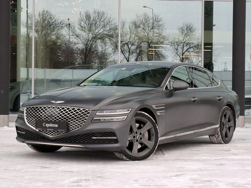 Автомобиль Genesis G80 II поколение 3.5 AT 4WD (379 л.с.) Elite Серый 2021 с пробегом 114 923 км